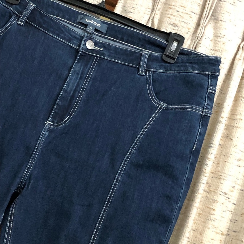 ModCloth The Bianca High Rise Flared Jeans - Picture 2 of 8